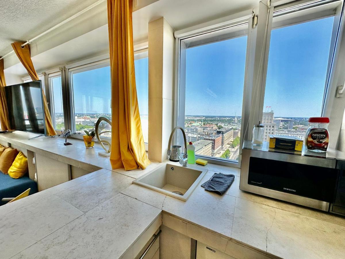 Ferienwohnung Sun Clima/Ac Metro X2 Fast Wifi 500 Mbs 70'Tv Netflix Appletv Hbo Warschau Exterior foto